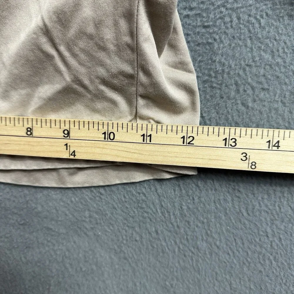 Banana Republic Mens 34R Pleated Chino Shorts Beige Casual Preppy EUC